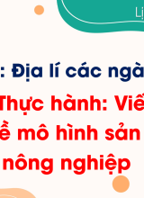 Bài 5. Thực hành Viết báo cáo về mô hình sản xuất nông nghiệp